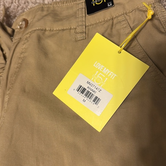 NWT 151 One Five One Khaki Cargo Pants Sz Medium  Tie Ankles 100% Lyocell - Picture 2 of 7